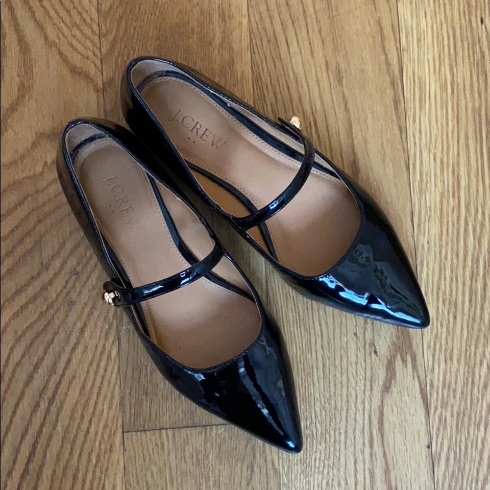 J. Crew Pointy Toe Mary Jane Flat